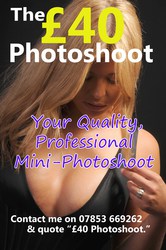 Professional Mini Glamour Photoshoot - Just £40